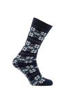 Totes Single Pack of Fair Isle Design Treaded Slipper Socks thumbnail 3