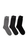 Totes Italian Cotton Rich Ankle Socks  (Triple Pack) thumbnail 1