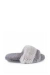 Totes Faux Fur Contrast Stripe Slider Slippers thumbnail 5