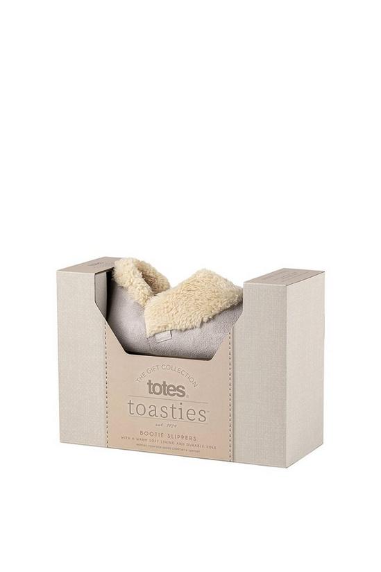 Totes Suedette Boot Slippers with Cuff 3