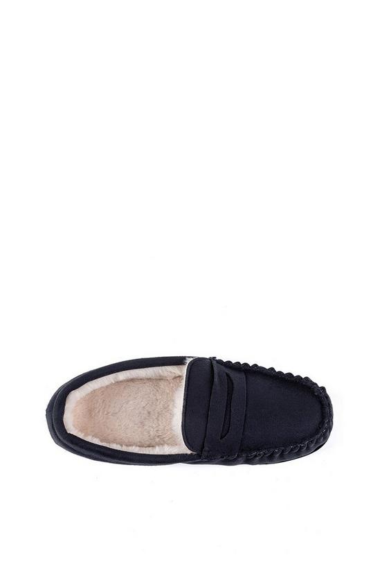 Totes Suedette Moccasin Slippers with Faux Fur Lining 6