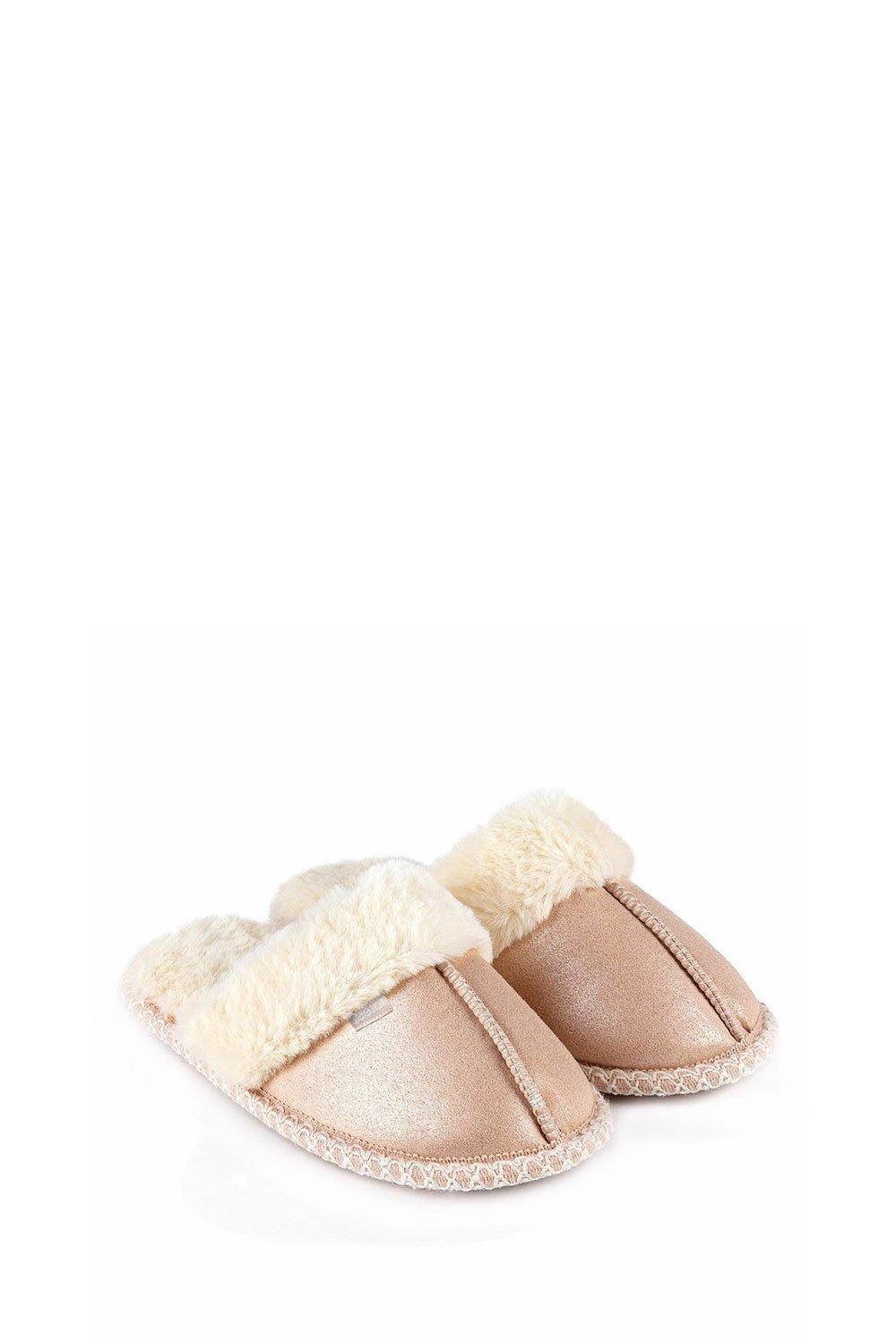Sparkle Suedette Mule Slippers