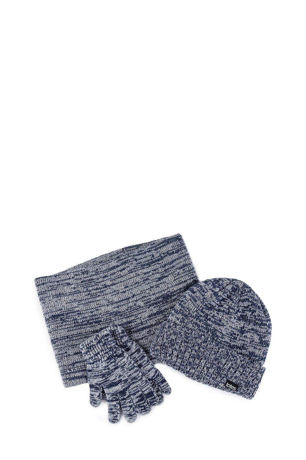 Knitted Hat, Glove and Snood Set