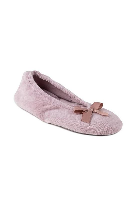 Totes Terry Ballerina Slippers 1