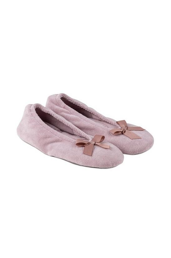 Totes Terry Ballerina Slippers 2