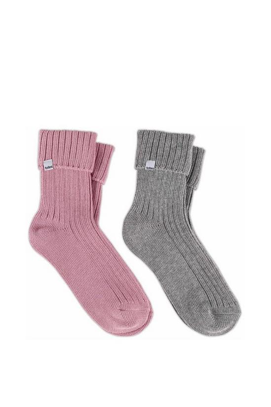 Totes Twin Pack Turnover Socks 1