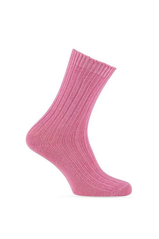 Totes Twin Pack Ribbed Nep Wool Blend Socks 2