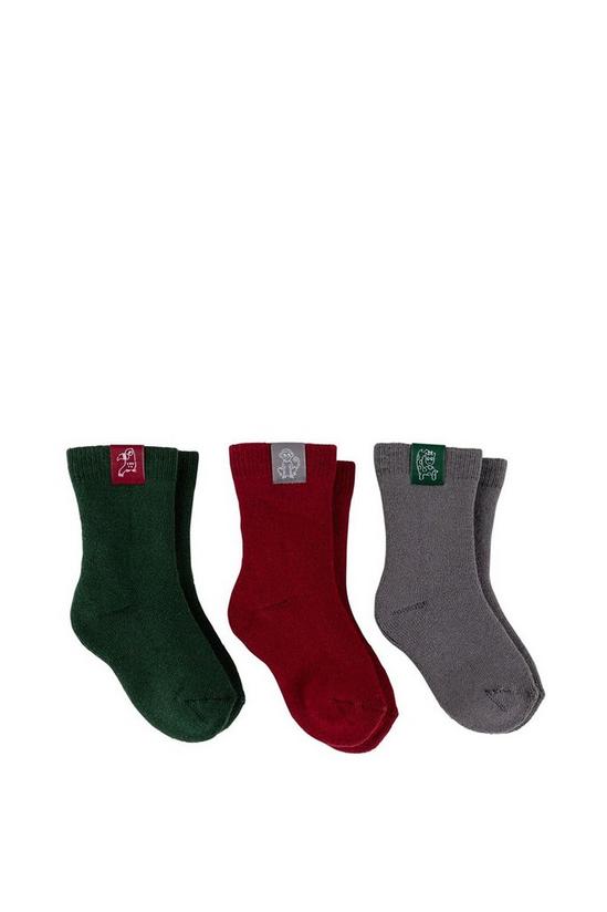 Totes Triple Pack Cotton Terry Socks 1