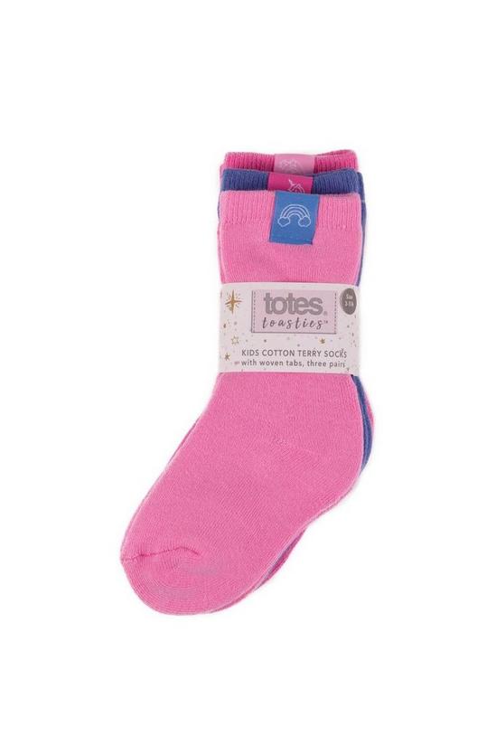 Totes Triple Pack Cotton Terry Socks 3
