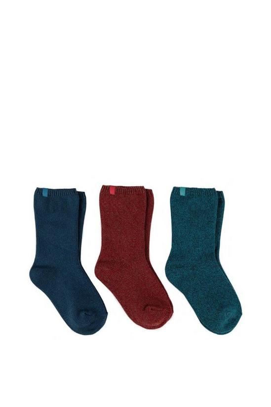 Totes Triple Pack Cotton Ankle Socks 1
