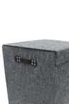 JVL Shadow Fabric Foldable Laundry Hamper with Lid thumbnail 4