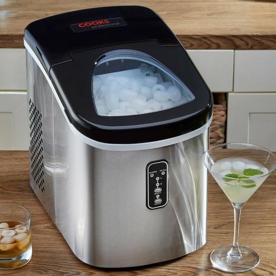 Cooks Professional Electric Ice Cube Maker Countertop Machine Automatic Compact Portable 3
