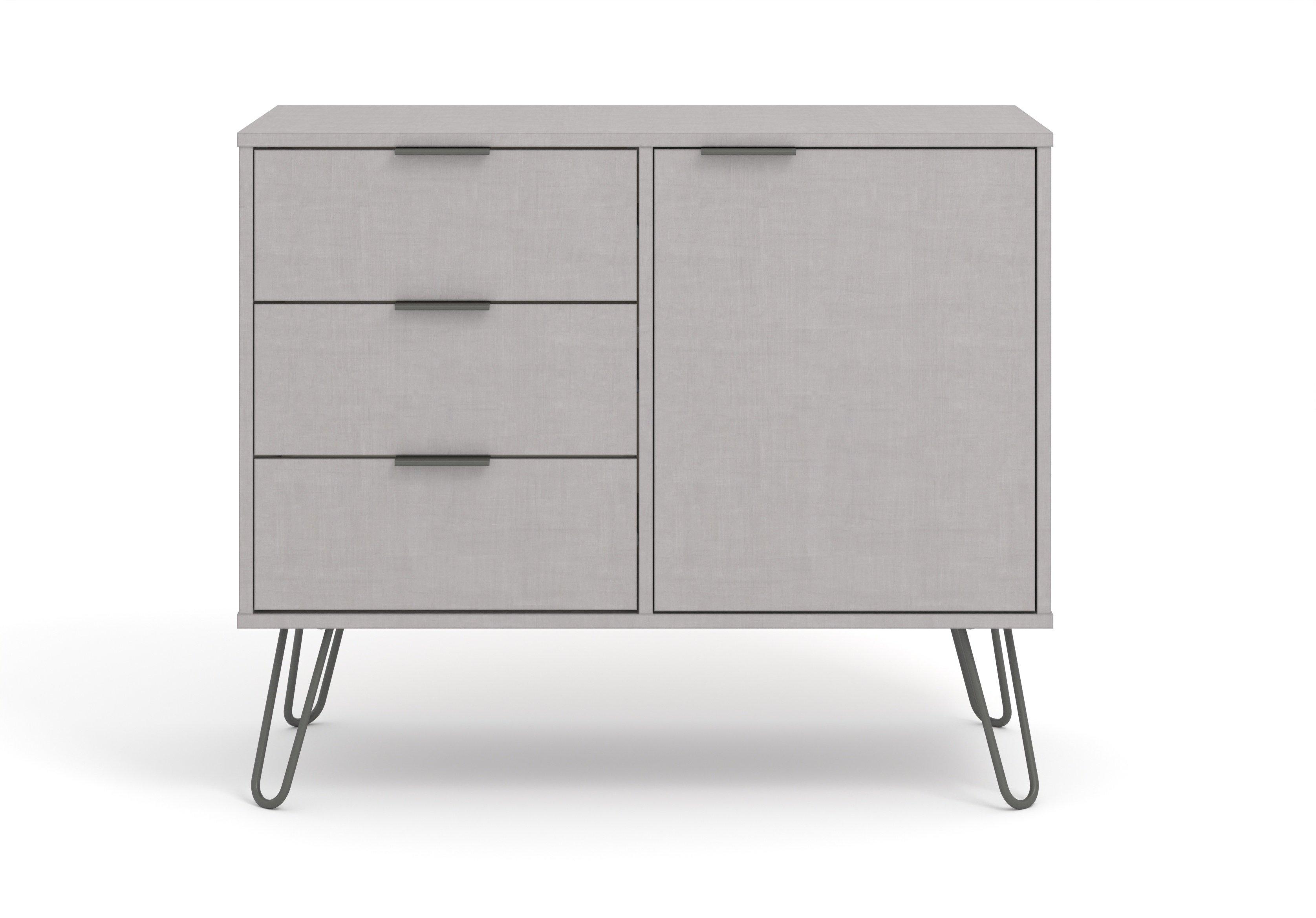 Augusta Small Sideboard With 1 Door, 3 Drawers