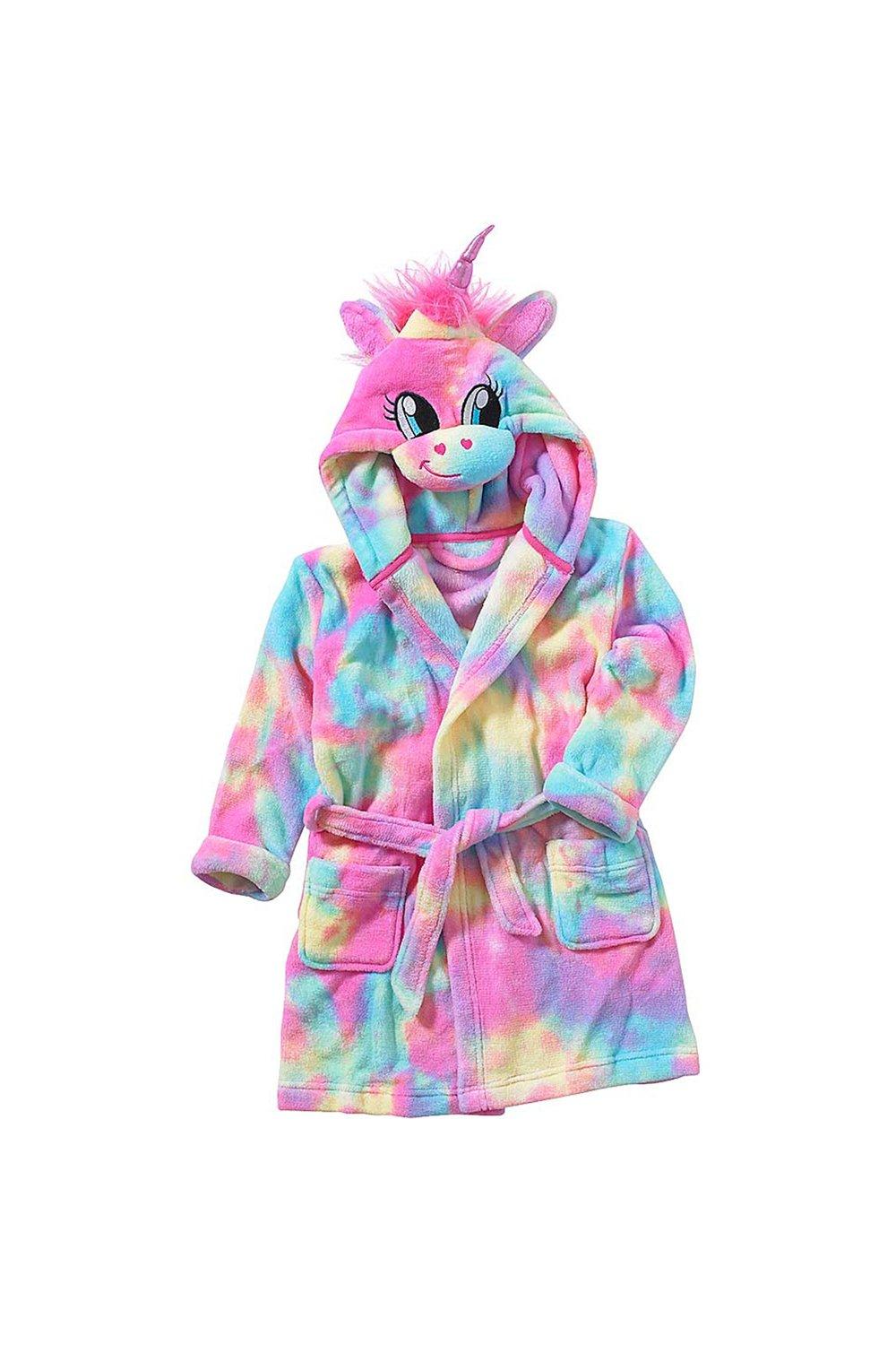 Rainbow Unicorn Fleece Dressing Gown