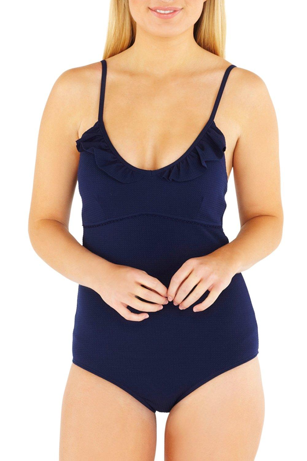Textured Frill Swimsuit
