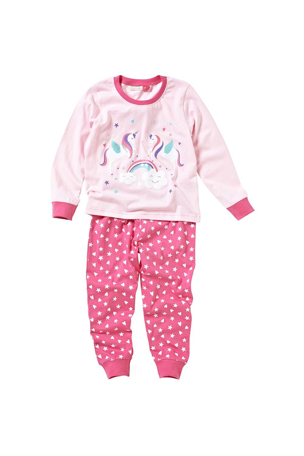 Girls Rainbow Unicorn Pyjama Set
