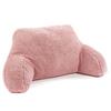 OHS Teddy Fleece Bed Reading Cushion Pillow with Arms Lumbar Support thumbnail 4