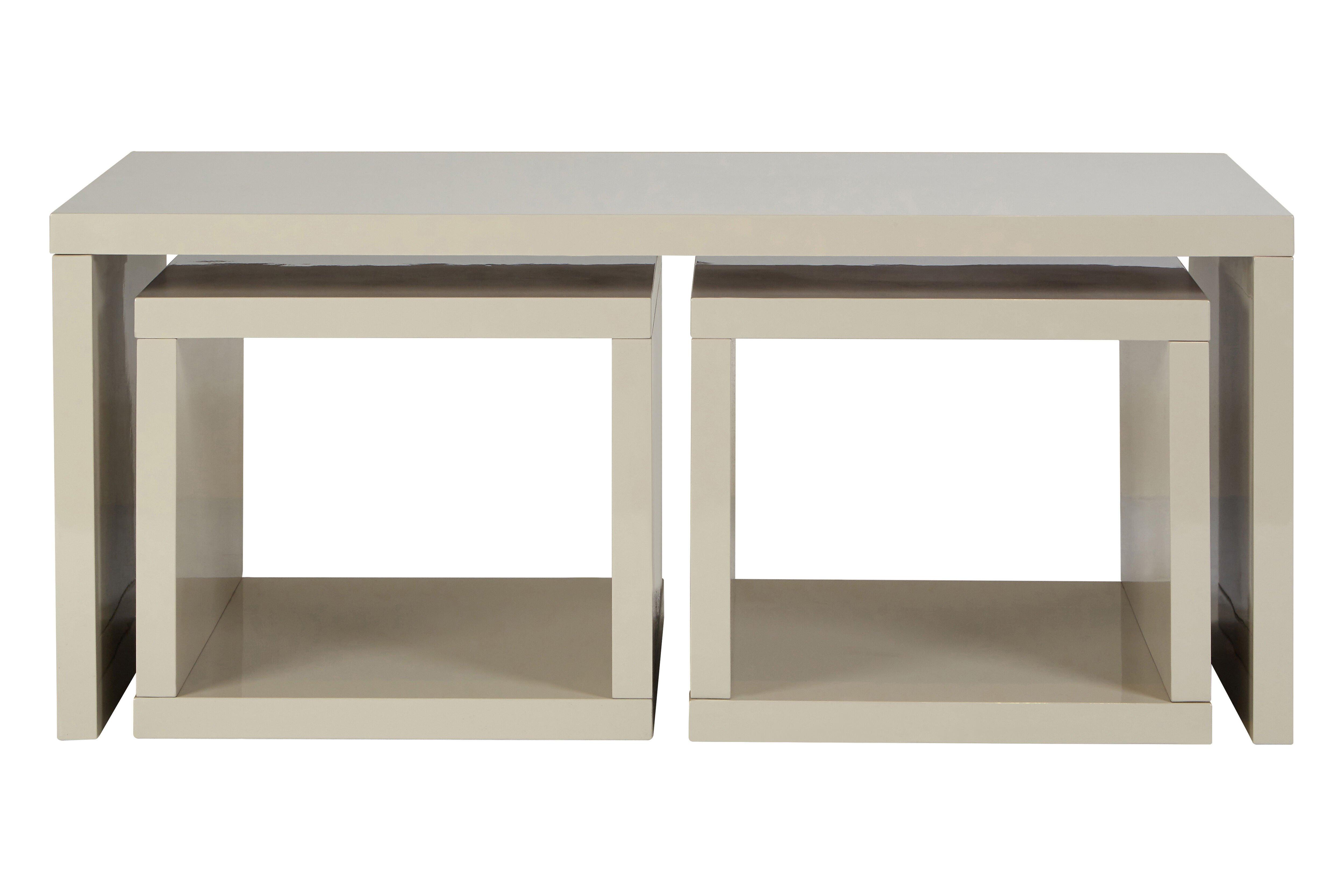 Madrid Coffee Table With 2 Under Tables