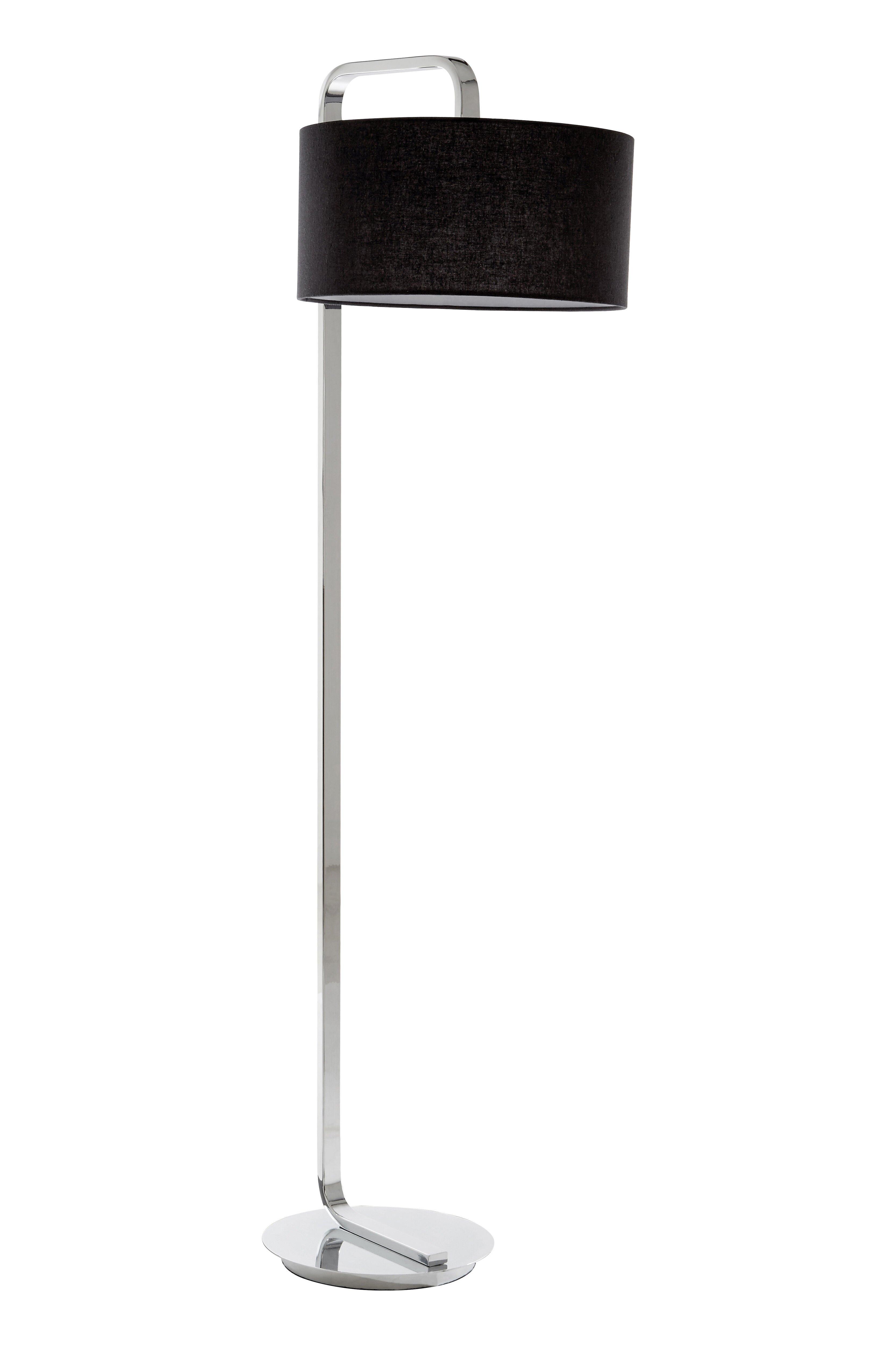 Interiors by Premier Leyna Floor Lamp with Black Fabric Shade