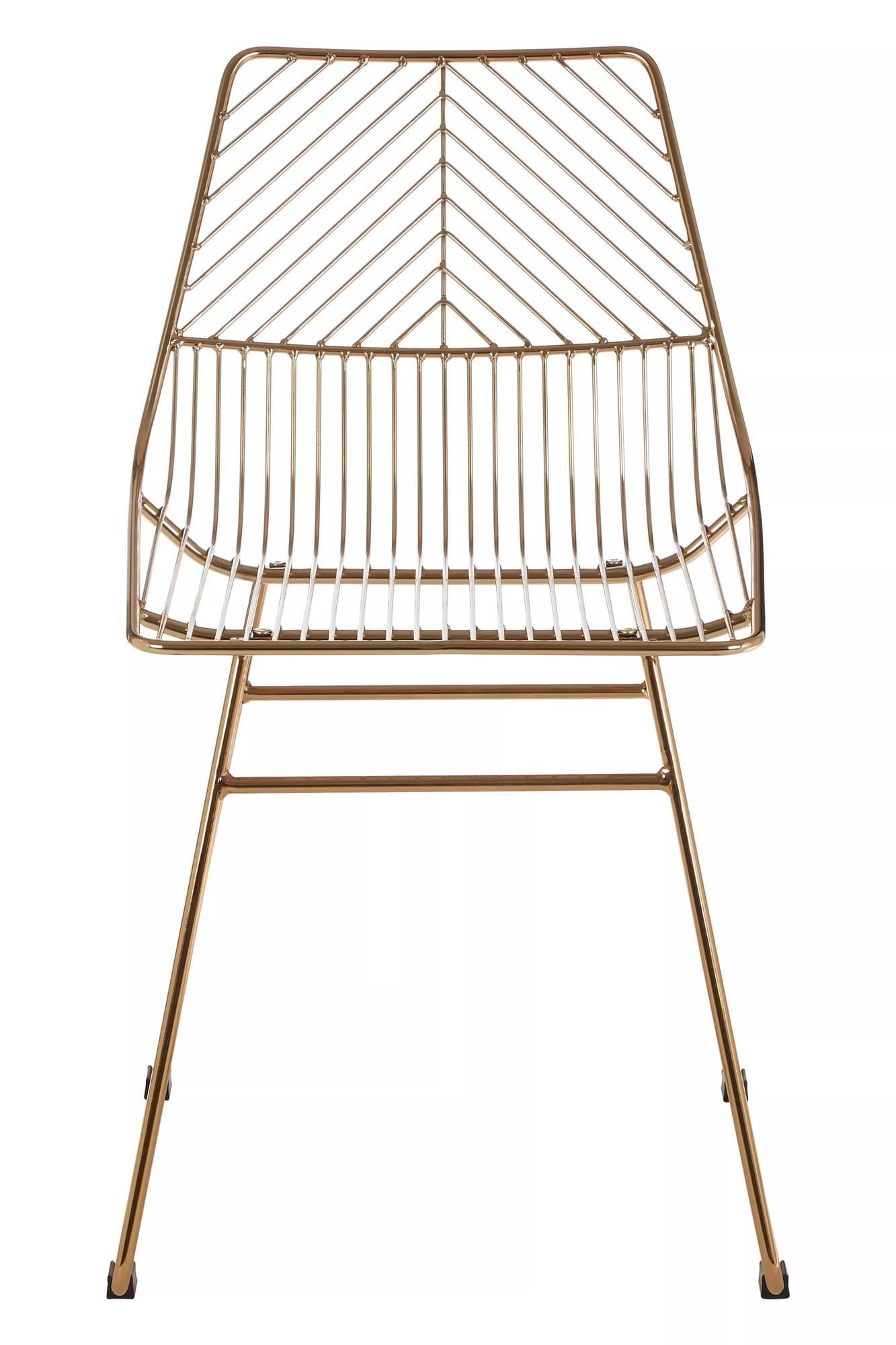 Interiors by Premier District Small Metal Wire Chair