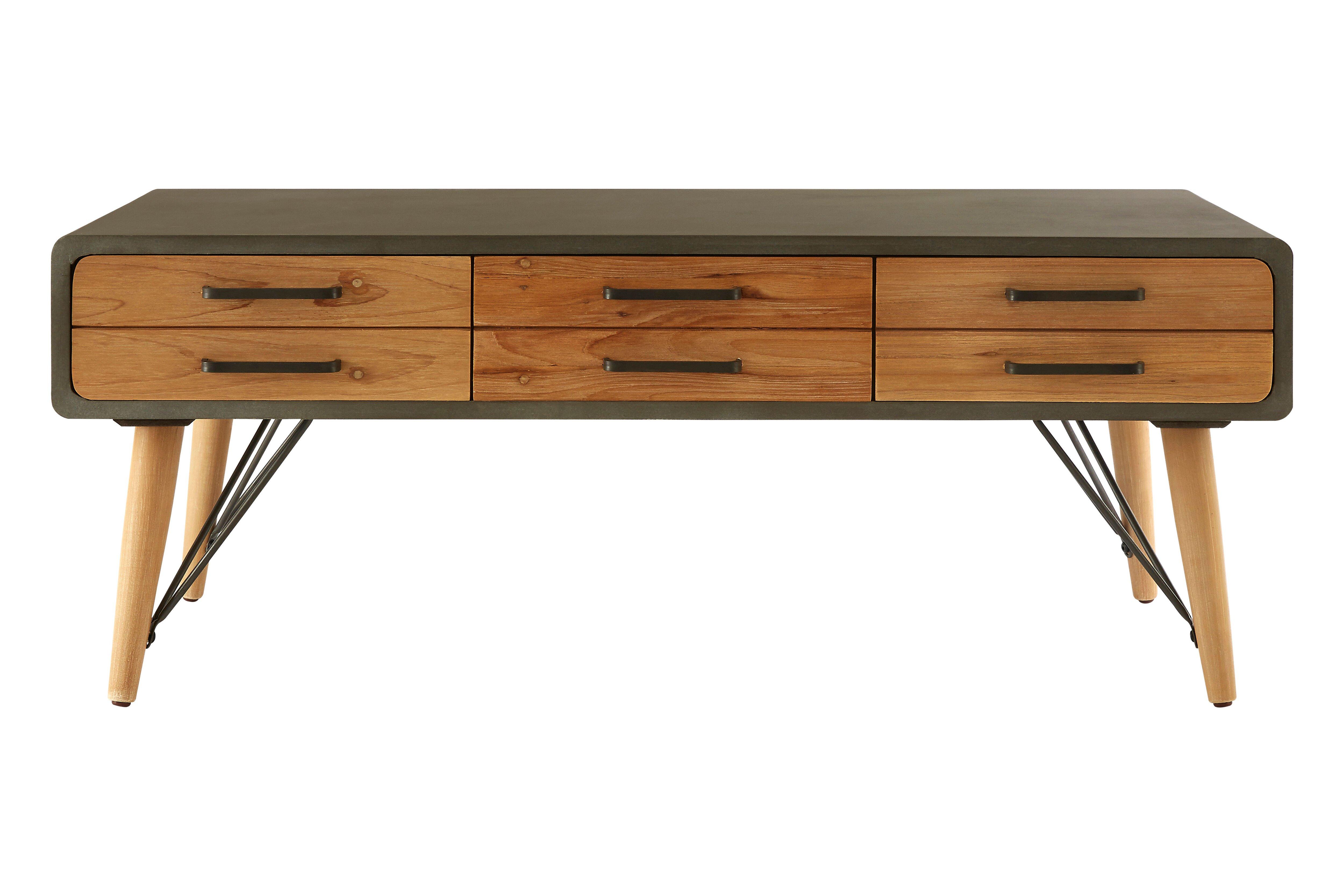 Trinity Coffee Table With Six Drawers