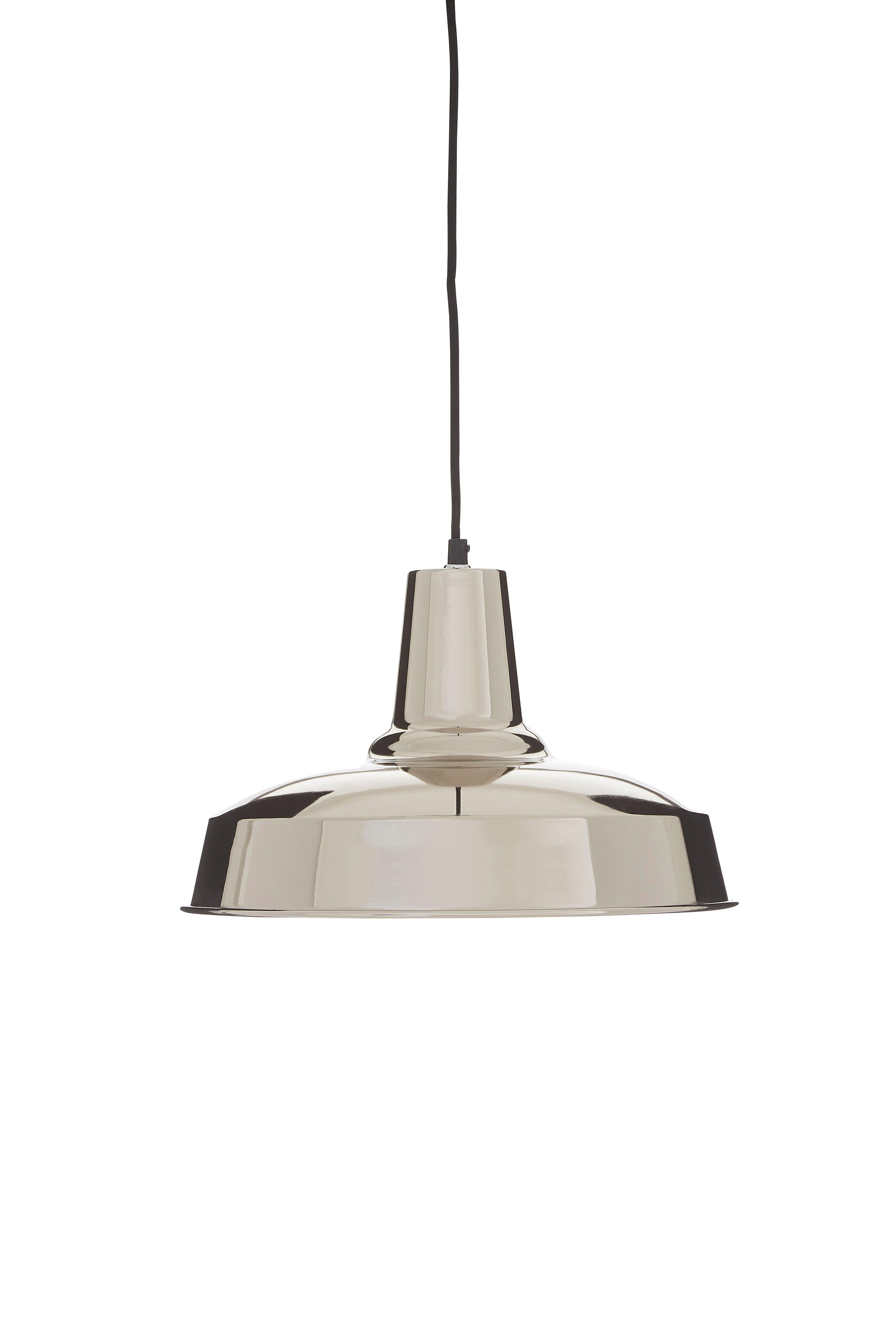 Interiors by Premier New Foundry Deep Plate Iron Pendant Light