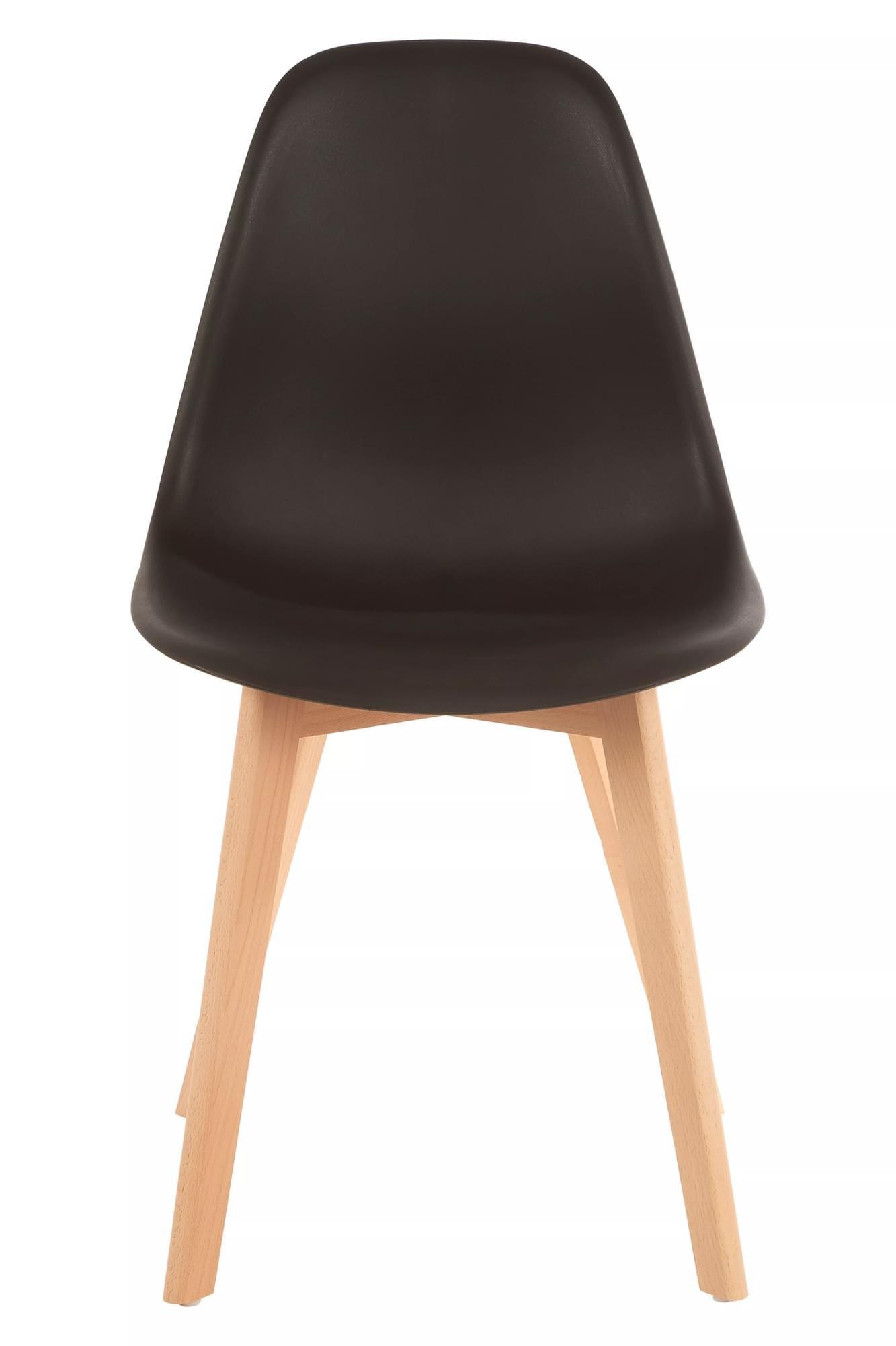 Interiors by Premier Stockholm Black Chair With Beech Wood Legs