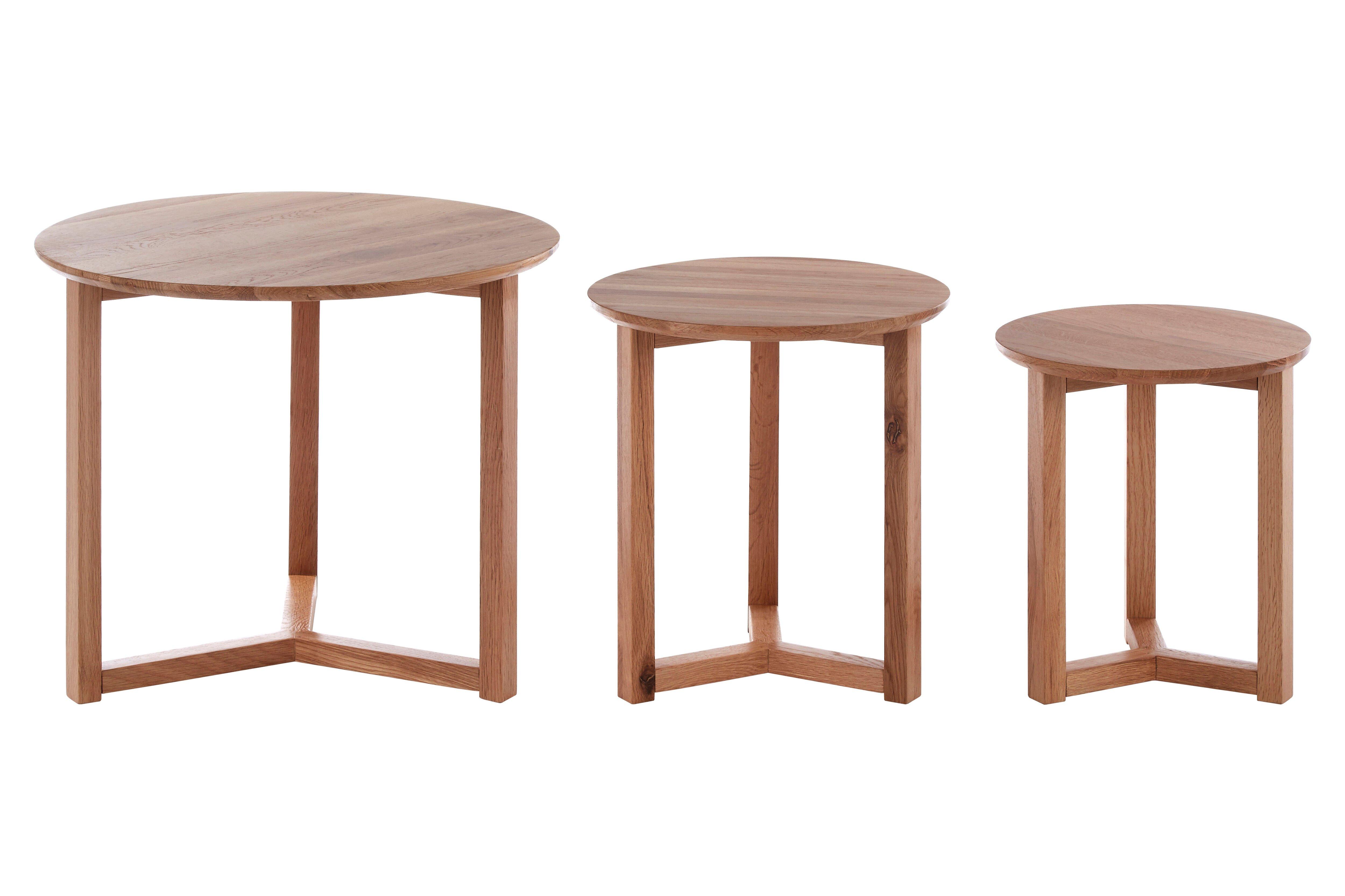 Set Of 3 Wood Side Tables