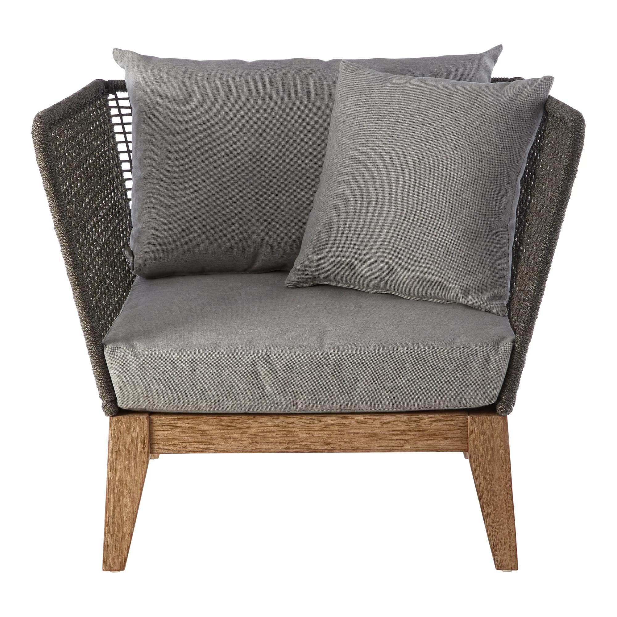 Interiors by Premier Grey Armchair, Arm and Backrest Chair for Living Room, High-quality Bedroom Cha