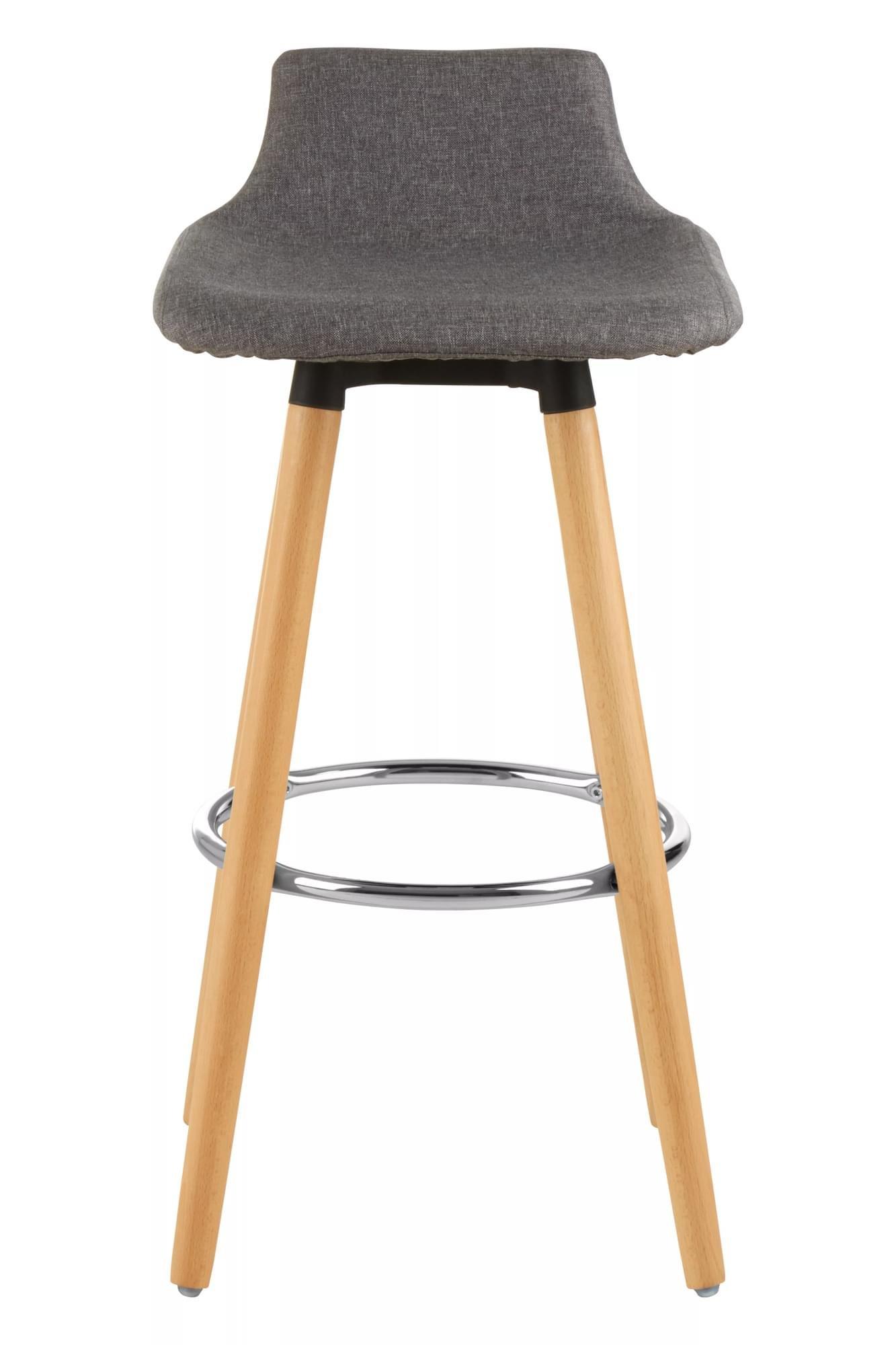 Interiors by Premier Black Bar Stool, Comfortable Seating Breakfast Bar Stool, Space-Saver Kitchen S