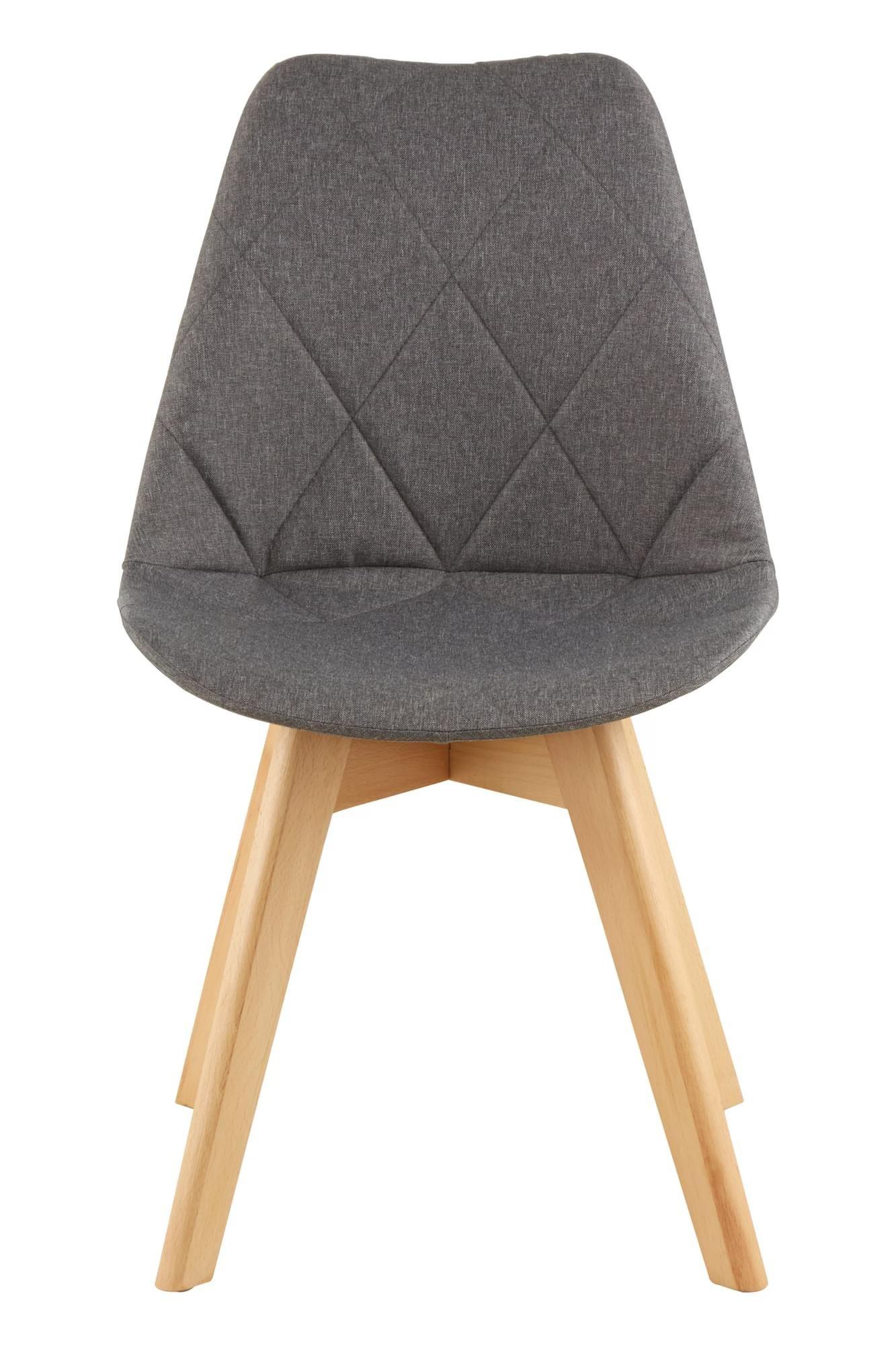 Interiors by Premier Stockholm Grey Diamond Pattern Dining Chair