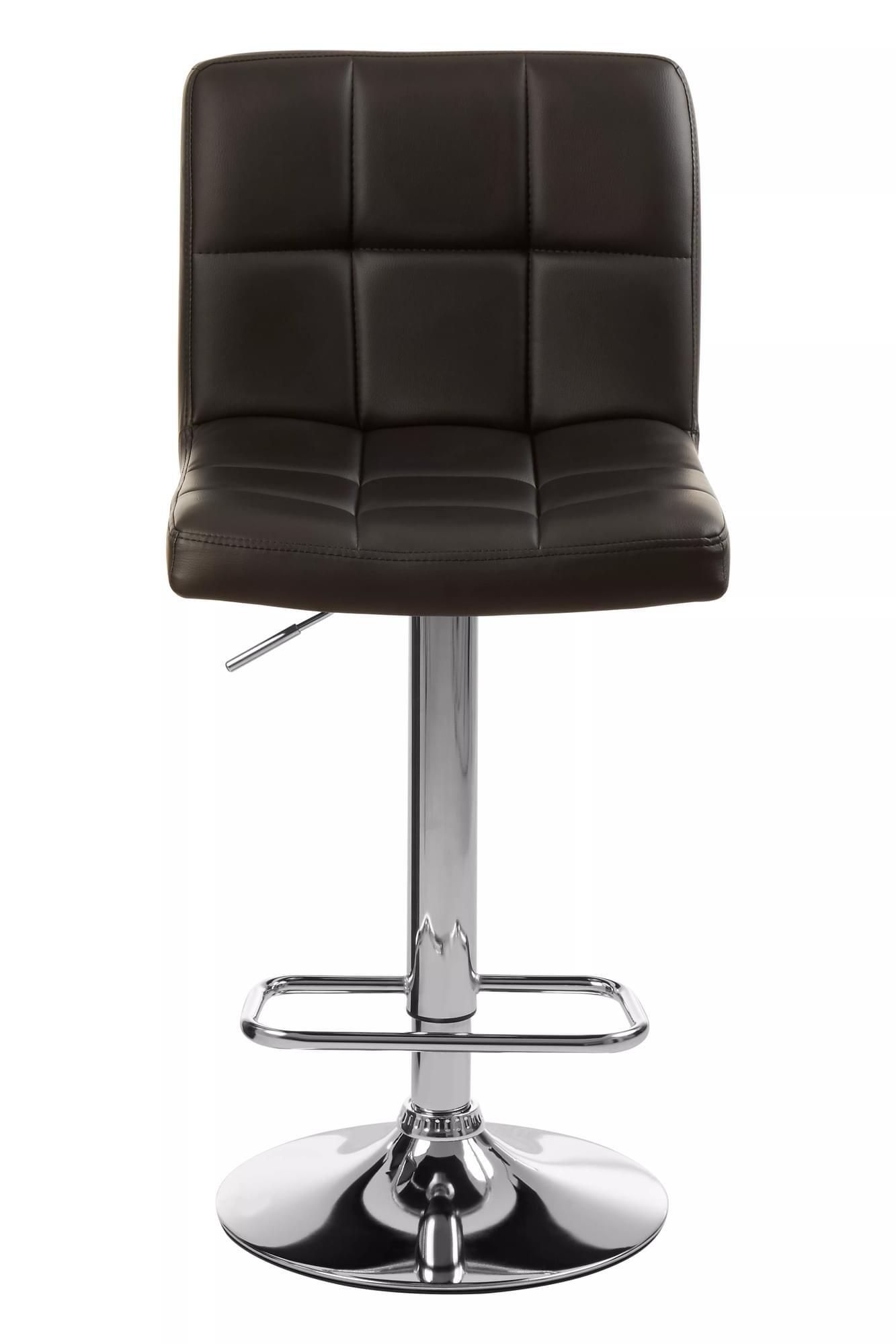 Interiors by Premier Baina Quilted Chrome Base Bar Stool