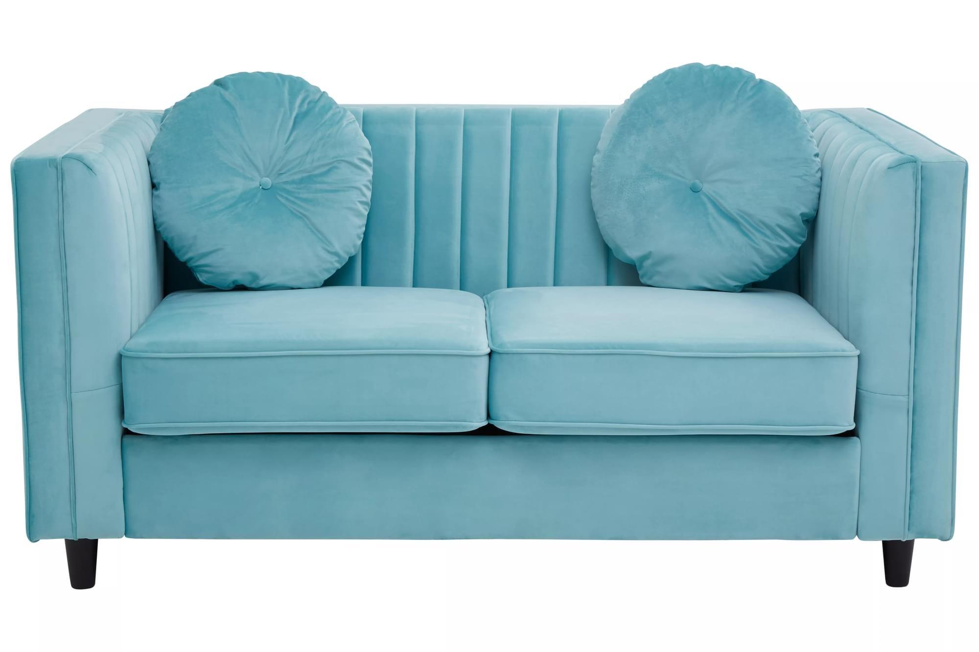 Interiors by Premier Farah Two Seat Velvet Sofa
