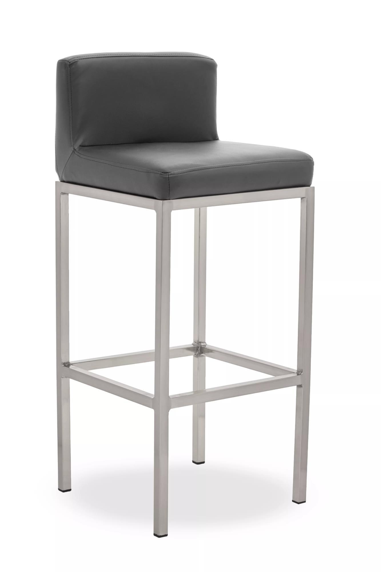 Interiors by Premier Baina Pu Finish Bar Chair with back