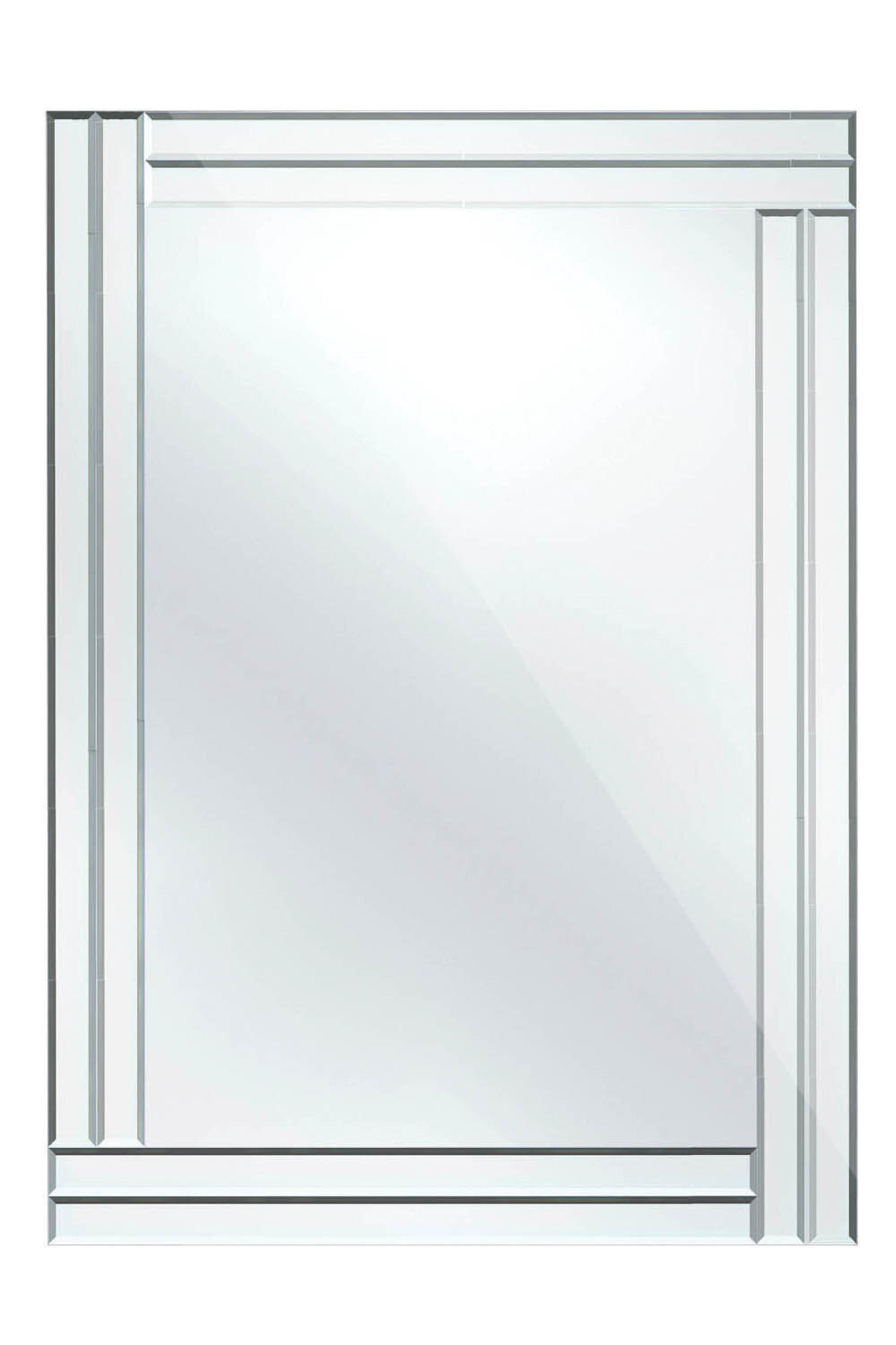 Bevelled Edge Mirror with Double Line Frame