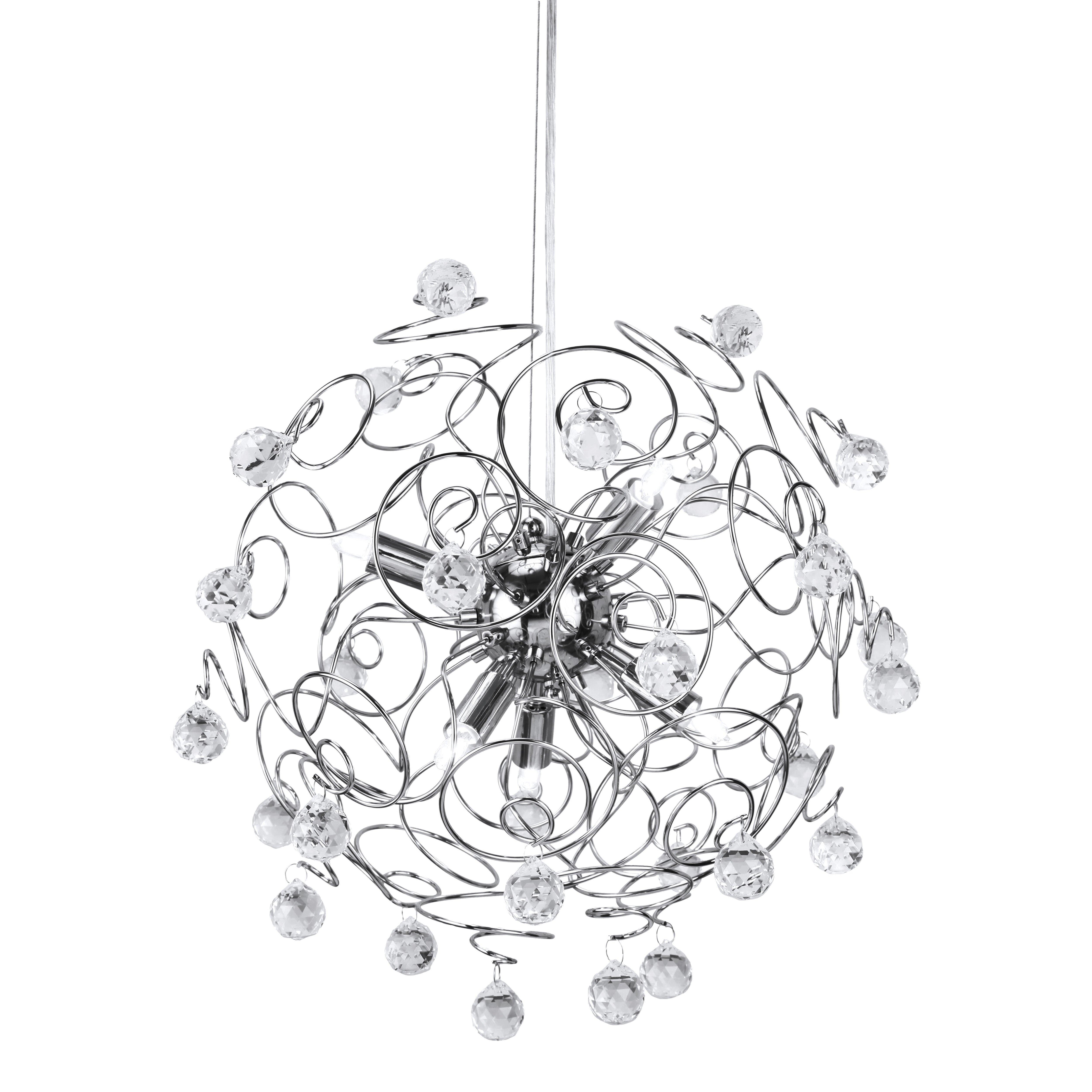 Interiors by Premier Crystal and Chrome Pendant Light