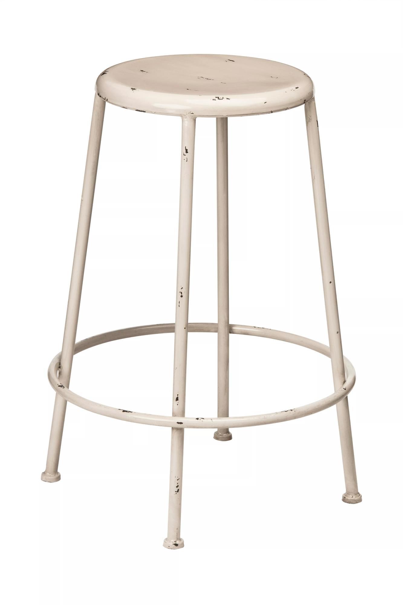 So'home Metal Stool With Distressed Effect