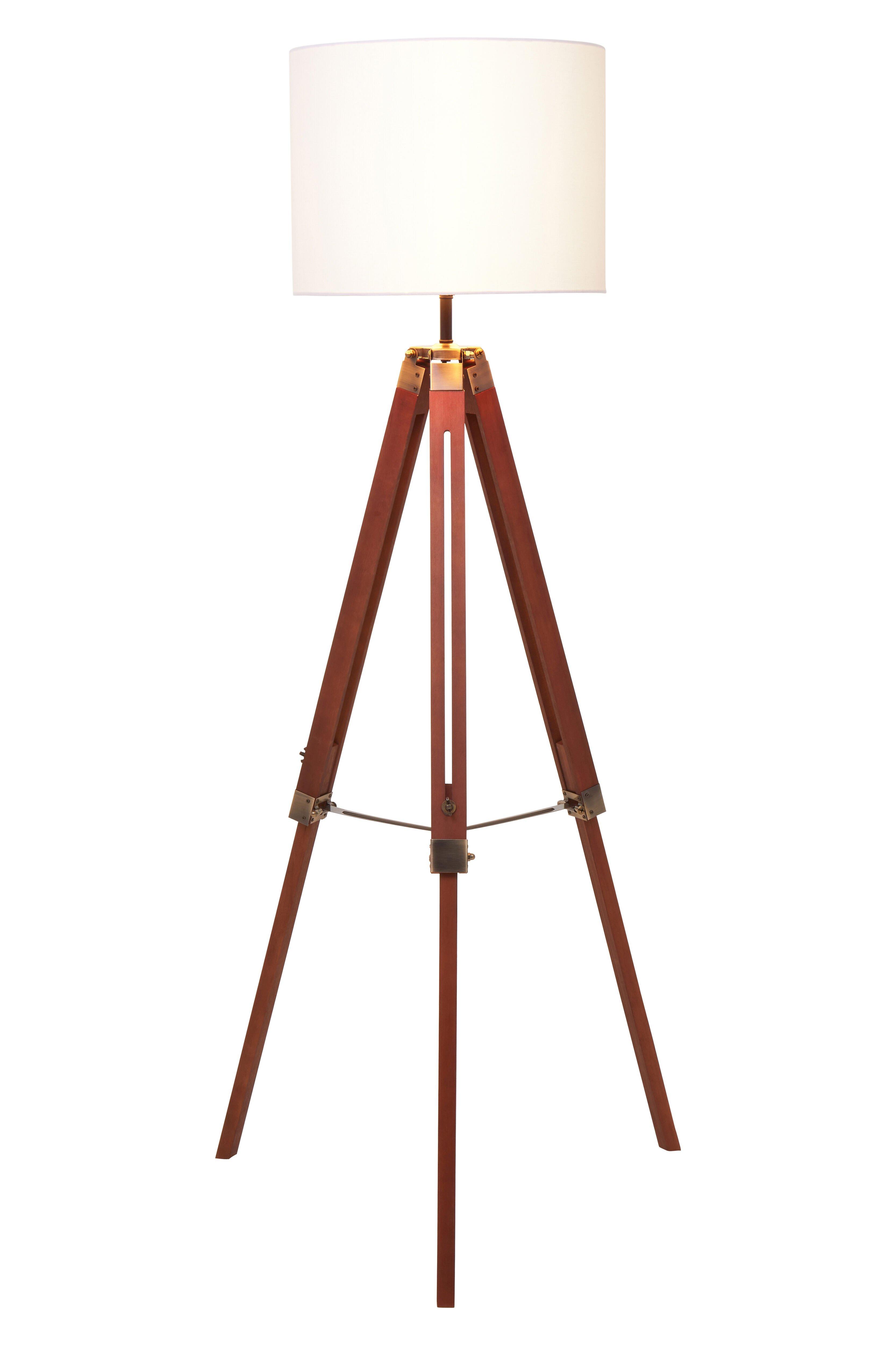 Interiors by Premier Malvern Tripod Floor Lamp With Brown Base