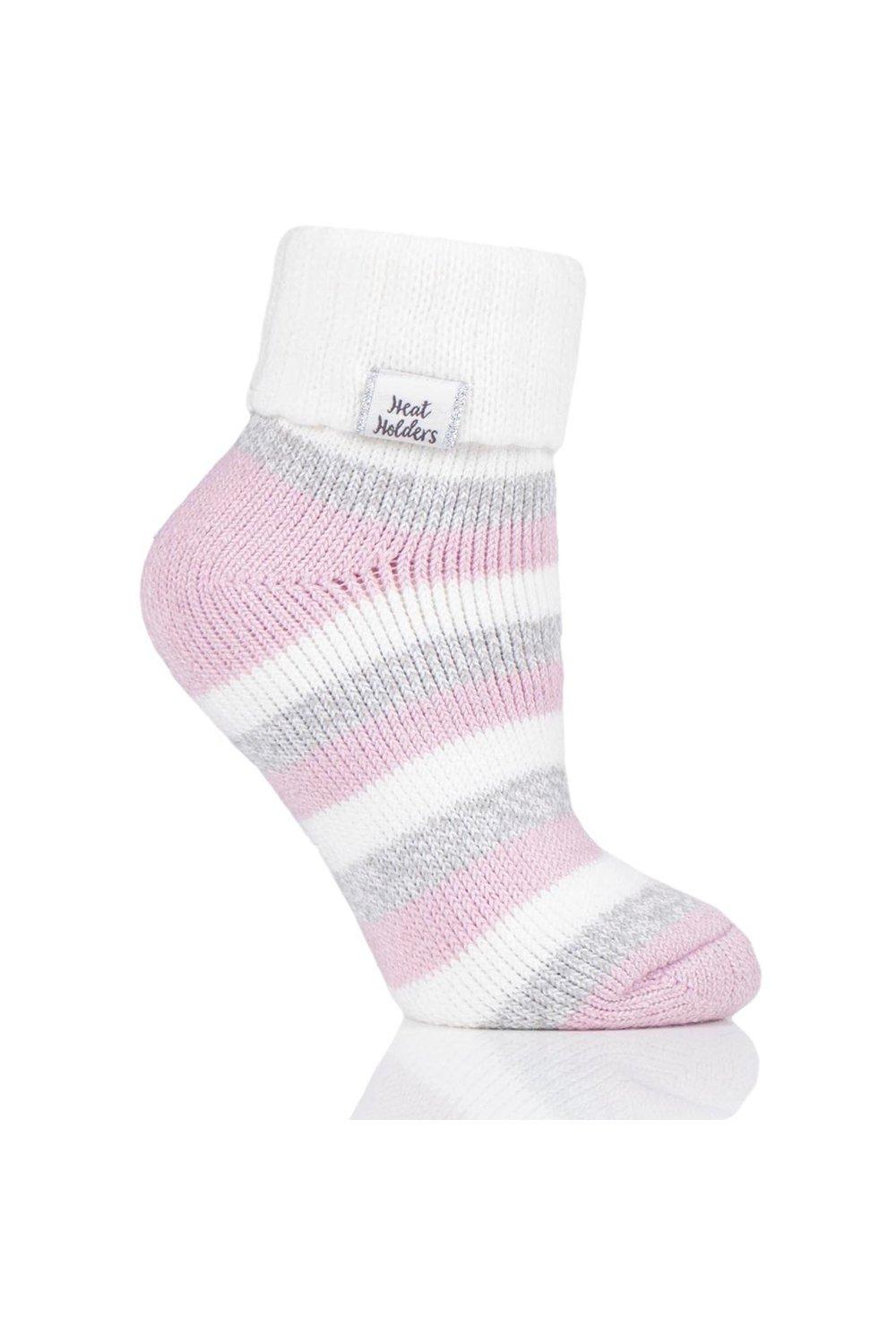1 Pair Sleep Rib Turn Over Cuff Socks