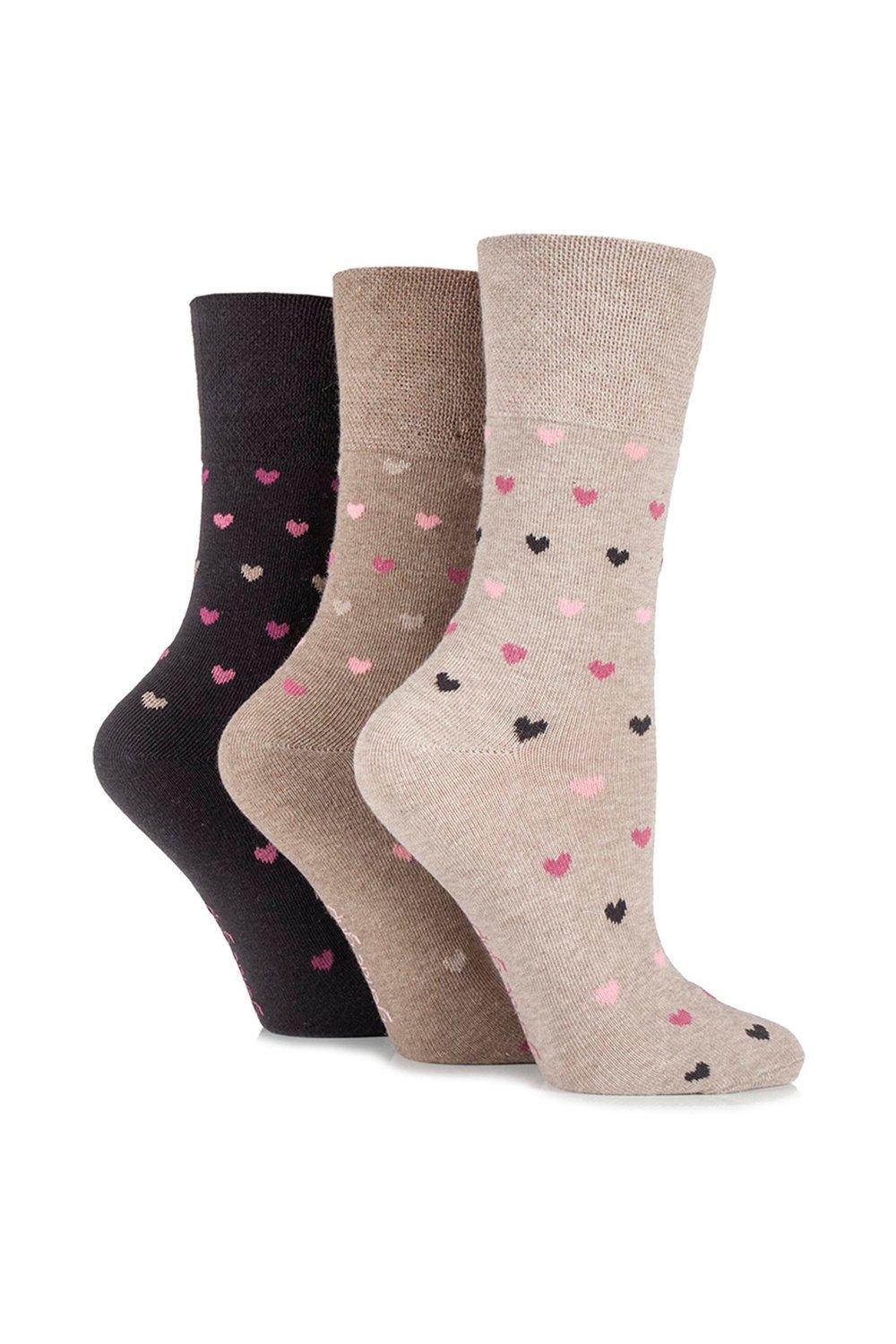 3 Pair Heart Patterned Cotton Socks