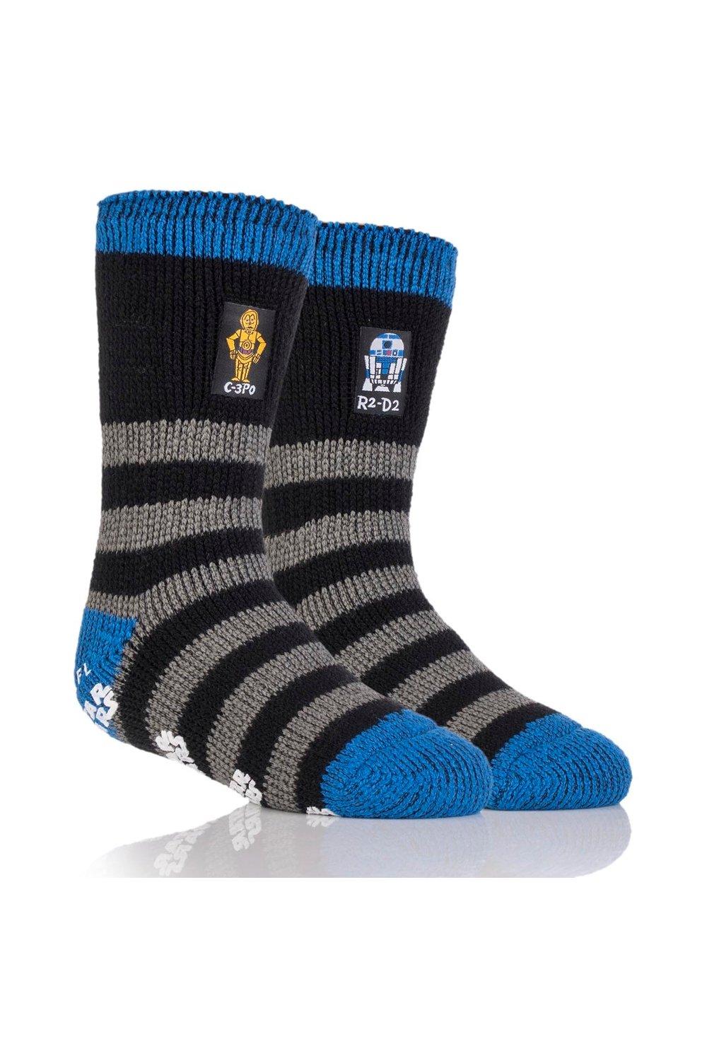 1 Pair Star Wars C-3PO and R2-D2 Slipper Socks with Grip