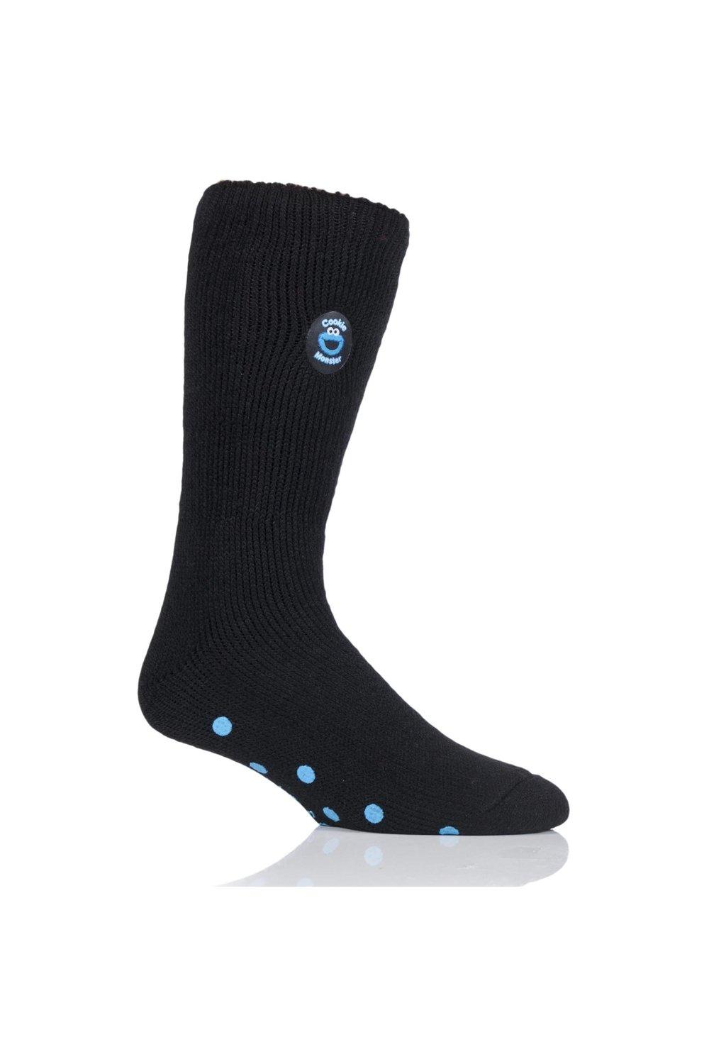 1 Pair Cookie Monster Slipper Socks