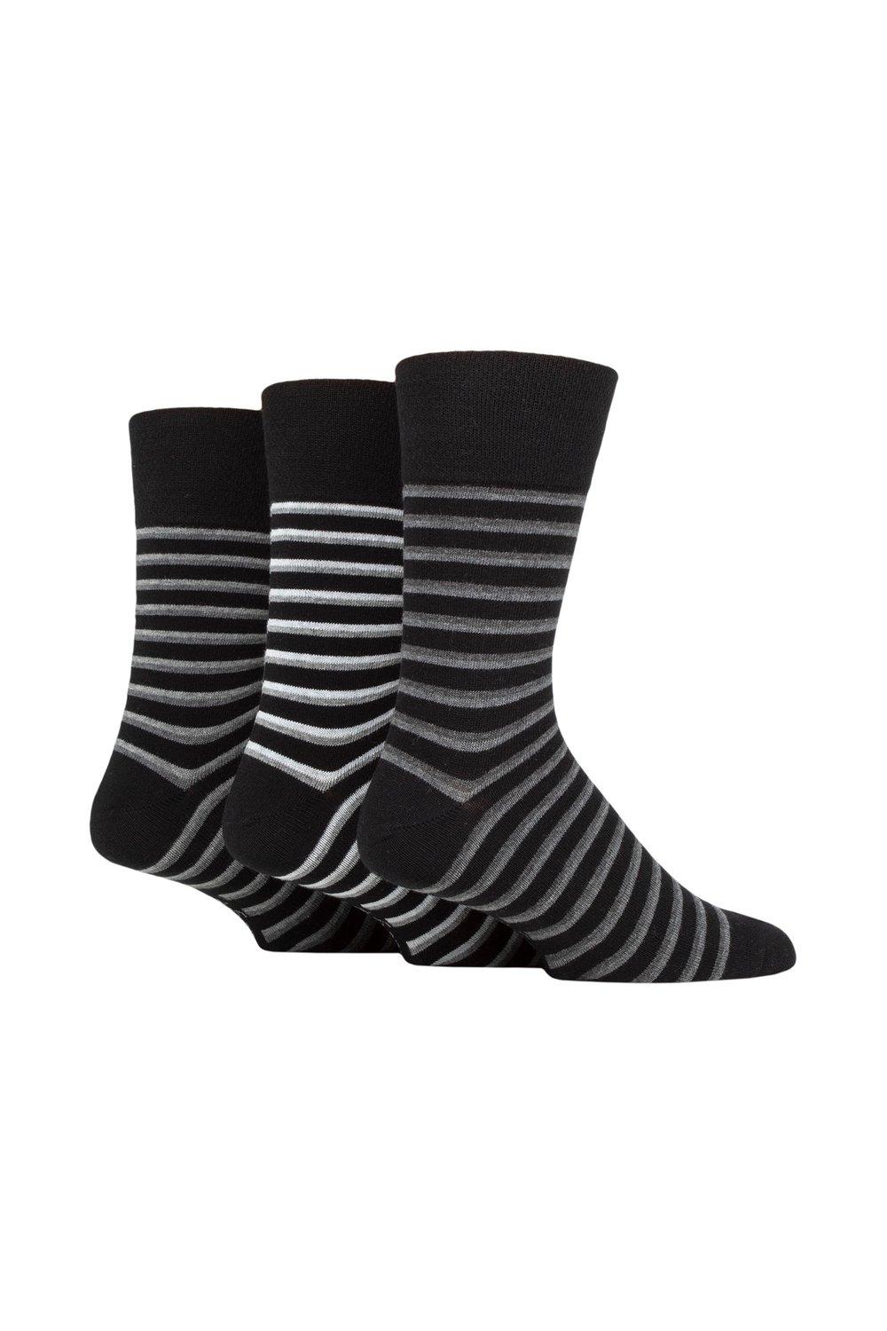 3 Pair Argyle Patterned and Striped Socks