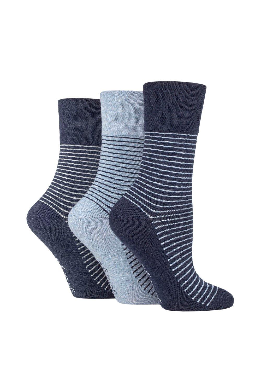 3 Pair Patterned and Striped Socks