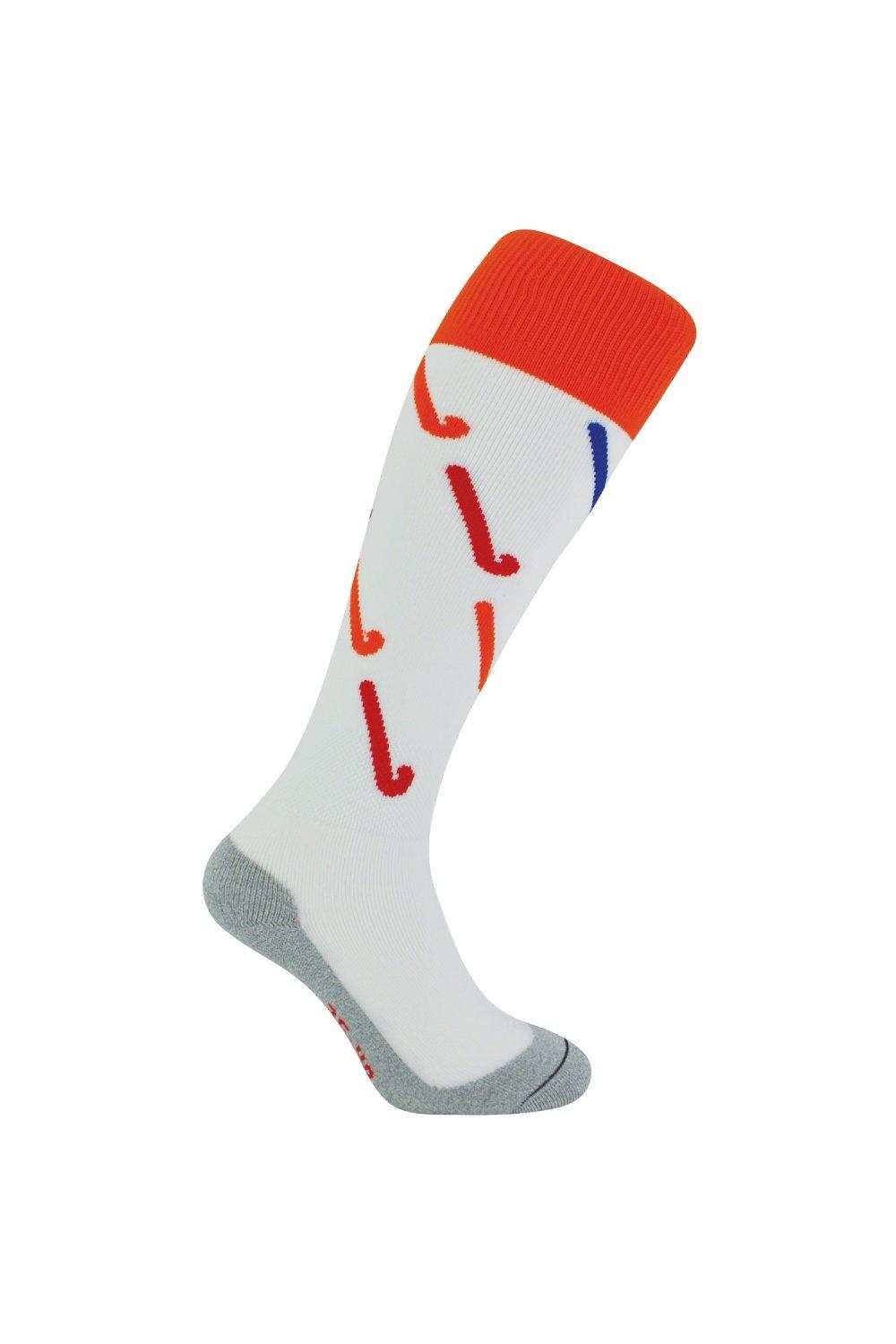 Long Sport Hockey Socks with Hockey Stick Designs