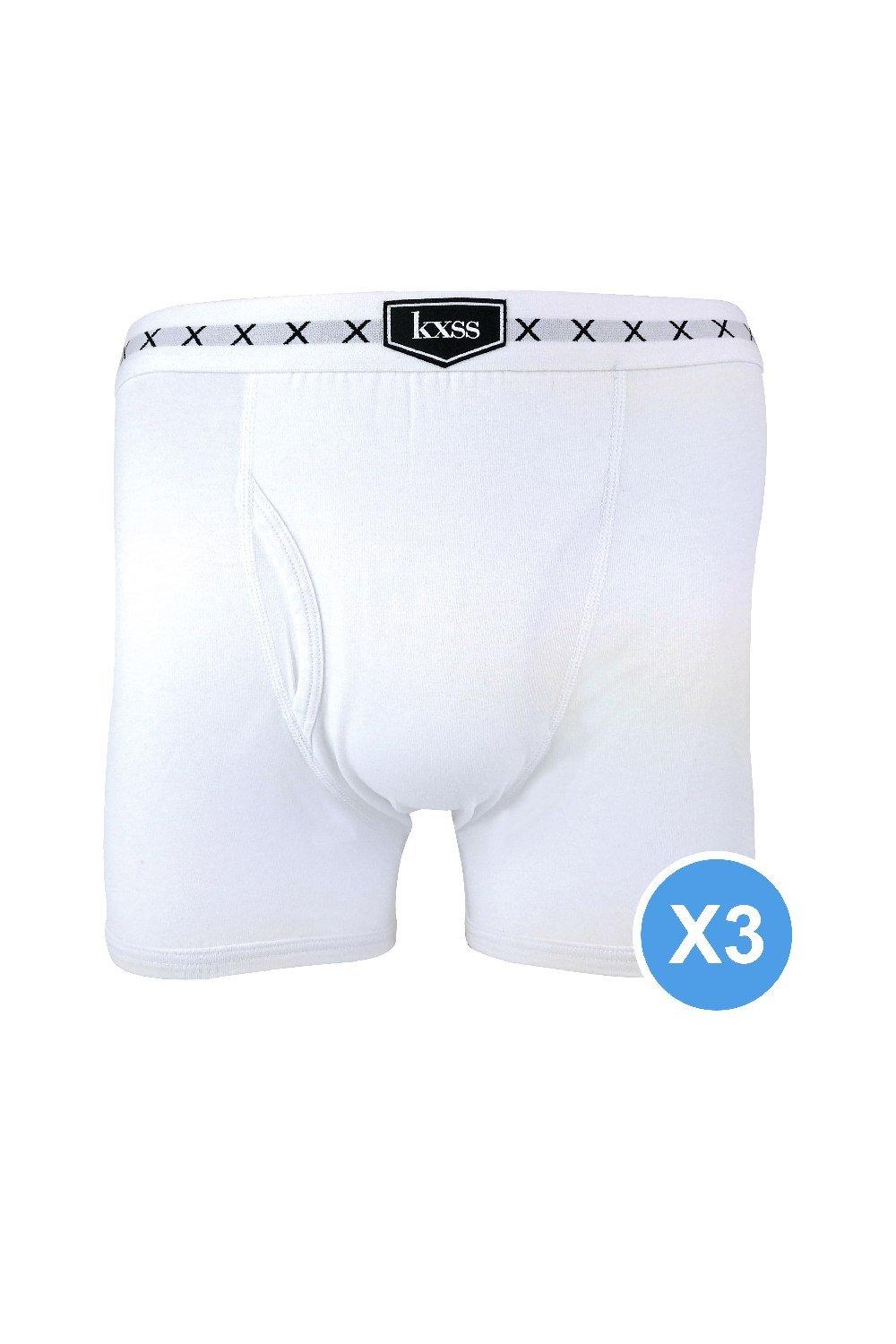 3 Pair Multipack Cotton Rich Trunks in 2 Colours