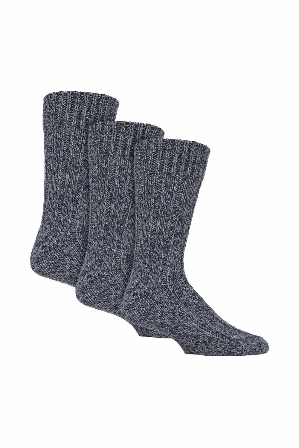 3 Pair Multipack Soft Wool Hiking Boot Socks