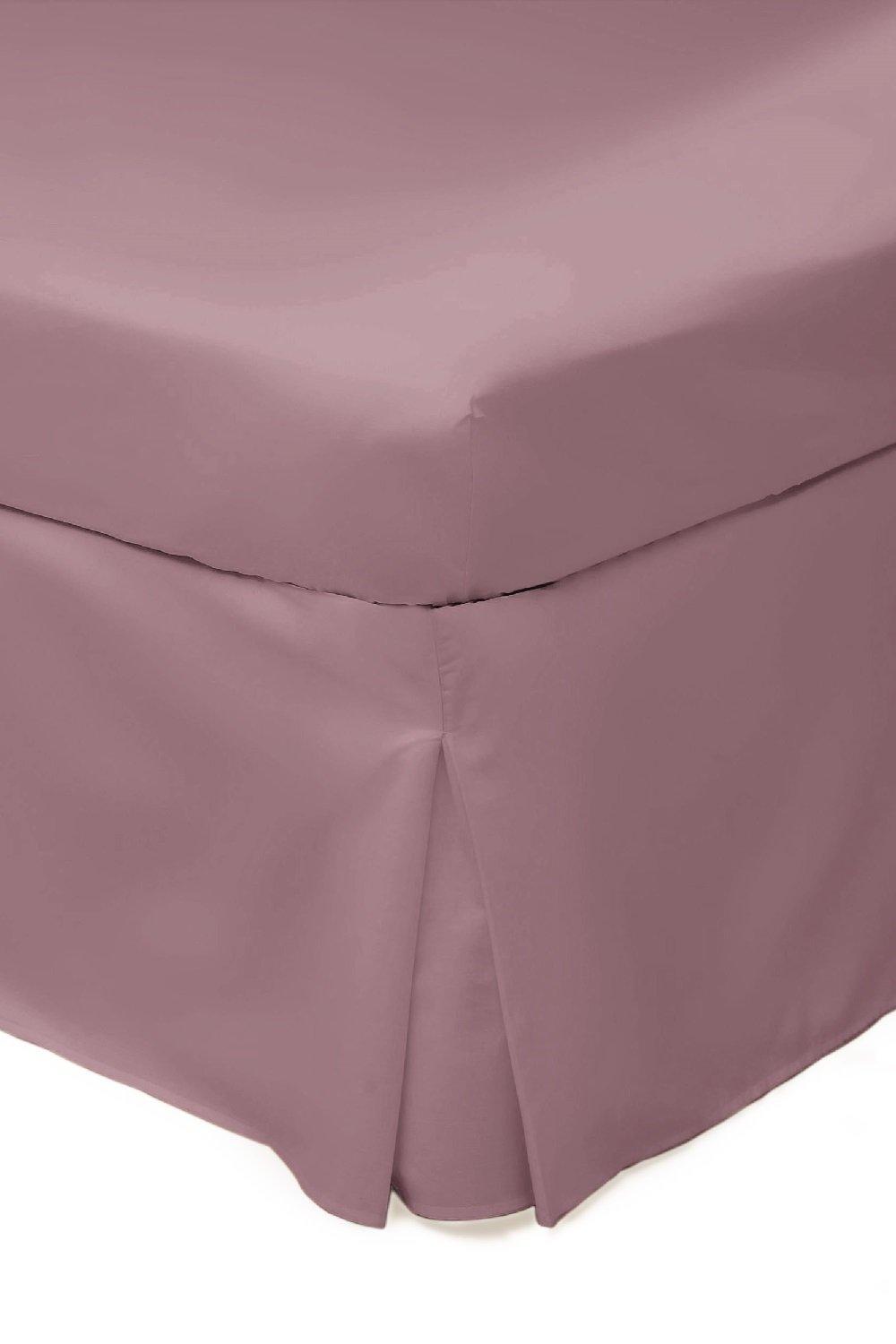 Belledorm Easy Care 200 Thread Count Cotton Polyester Percale Platform Valance|Size: Double|rose