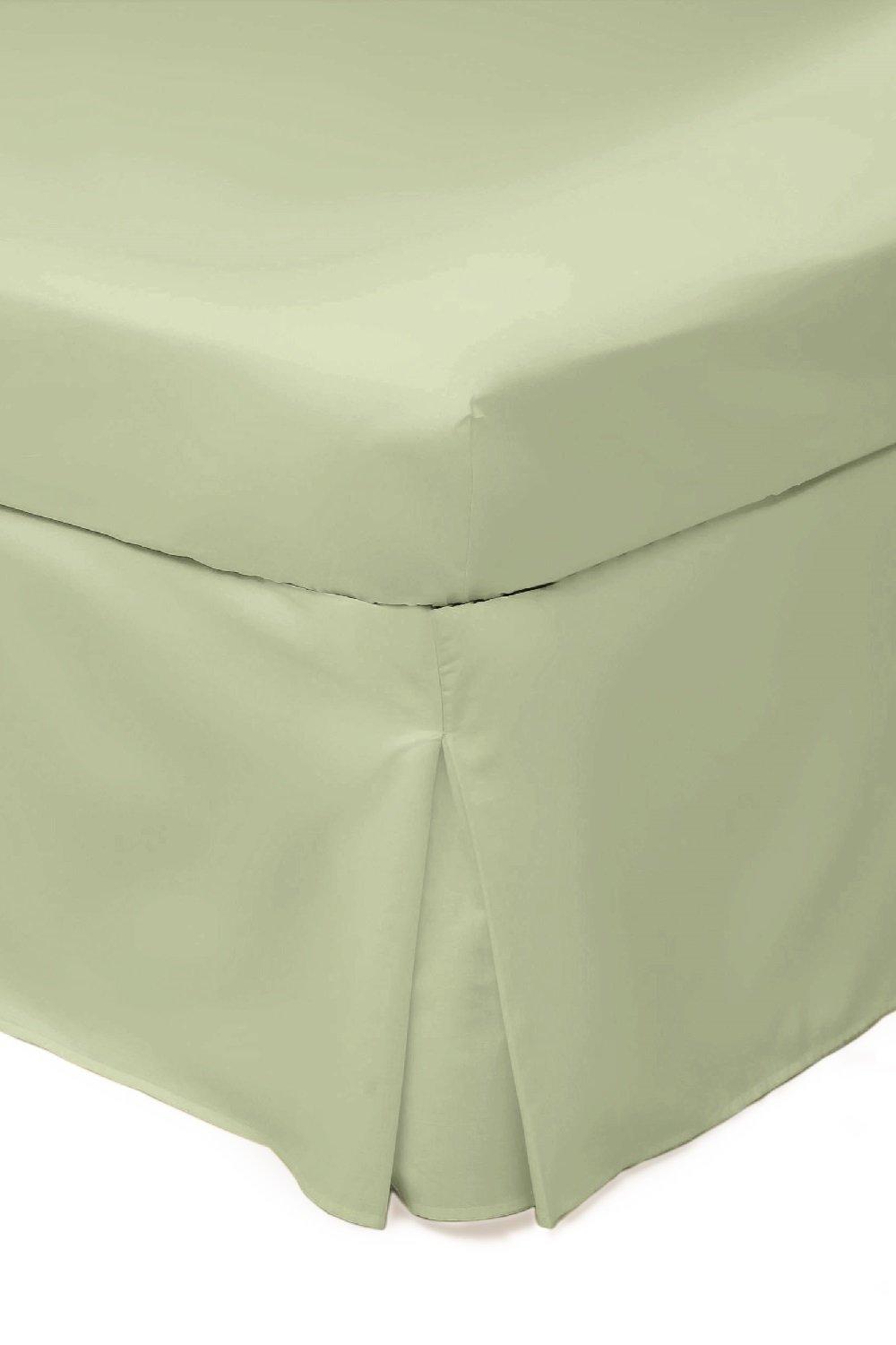 Belledorm Easy Care 200 Thread Count Cotton Polyester Percale Platform Valance|Size: Super King|olive