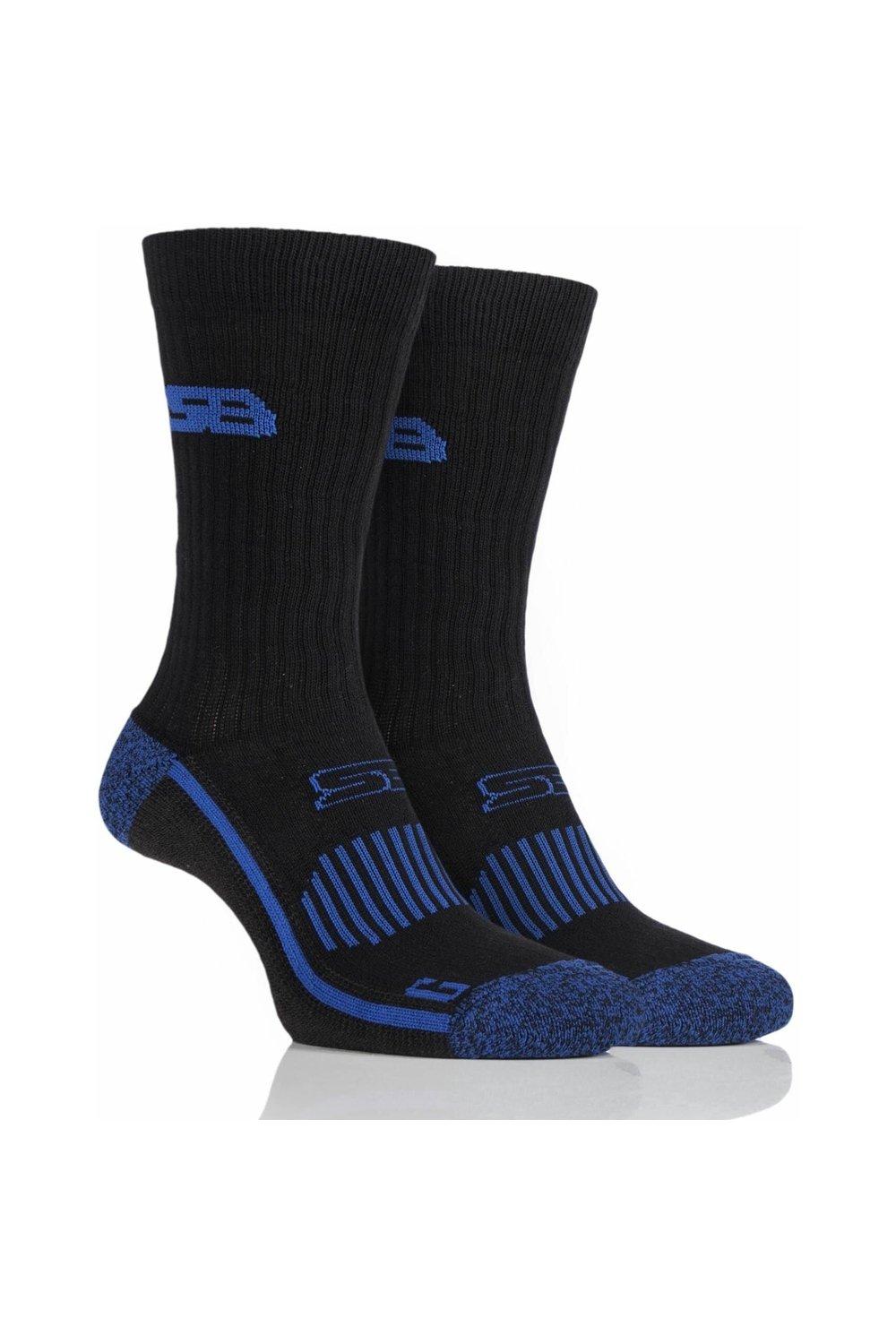 2 Pair with BlueGuard Sports Crew Socks